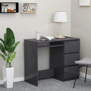VidaXL Radni stol visoki sjaj sivi 90 x 45 x 76 cm od iverice