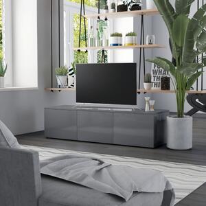 VidaXL TV ormarić visoki sjaj sivi 120 x 34 x 30 cm od iverice