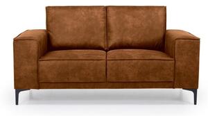 Konjak smeđa sofa od imitacije kože 164 cm Copenhagen – Scandic
