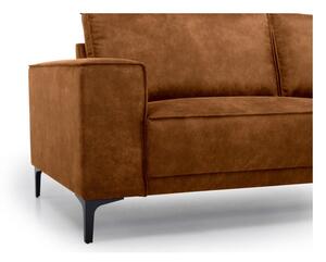 Konjak smeđa sofa od imitacije kože 164 cm Copenhagen – Scandic