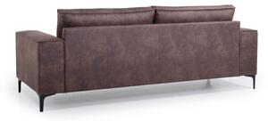 Smeđa sofa od imitacije kože 224 cm Copenhagen – Scandic