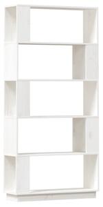 VidaXL Ormarić za knjige / pregrada bijeli 80x25x163,5 cm od borovine