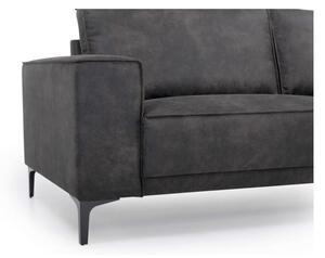 Antracitno siva sofa od imitacije kože 164 cm Copenhagen – Scandic