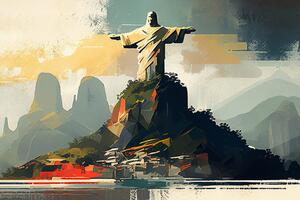 Slika kip Isusa Krista u Rio de Janeiru