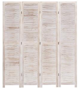 VidaXL Sobna pregrada s 4 panela 140 x 165 cm drvena