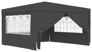 VidaXL Profesionalni šator za zabave 4 x 4 m antracit 90 g/m²