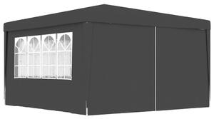VidaXL Profesionalni šator za zabave 4 x 4 m antracit 90 g/m²