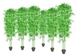 VidaXL Umjetne biljke bambus za uređenje doma set 6 kom