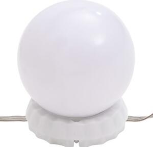 Toaletni stolić LED boja dimljenog hrasta 96x40x142 cm