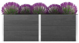 VidaXL Vrtna posuda za sadnju 250 x 50 x 91 cm WPC siva