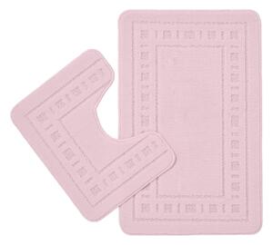 Svijetlo ružičaste kupaonske prostirke u setu 2 kom za WC 50x80 cm Armoni – Catherine Lansfield