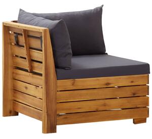 VidaXL Modularna kutna sofa s jastucima 1 kom masivno bagremovo drvo