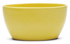 Žuta ovalna zdjela od kamenine Kähler Design Ursula, 17 x 11,5 cm