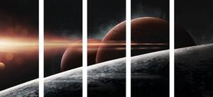 5-dijelna slika planete u galaksiji