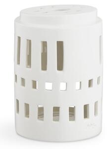 Bijeli keramički svijećnjak Kähler Design Urbania Lighthouse Little Tower