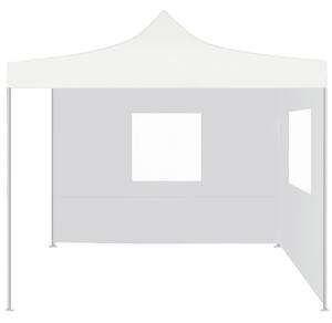 VidaXL Profesionalni sklopivi šator za zabave 2 x 2 m čelični bijeli