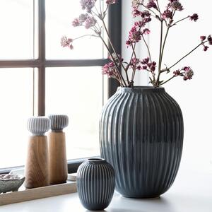 Tamnoplava vaza od kamenine Kähler Design Hammershoi, visina 10 cm
