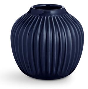 Tamnoplava vaza od kamenine Kähler Design Hammershoi, visina 12,5 cm