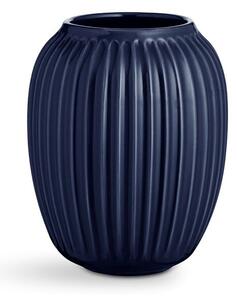 Tamnoplava vaza od kamenine Kähler Design Hammershoi, visina 20 cm
