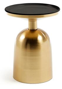 Pomoćni stolić u zlatnoj boji Kave Home Goldman Physic, ø 37 cm