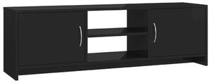 VidaXL TV ormarić od iverice visoki sjaj crni 120 x 30 x 37,5 cm
