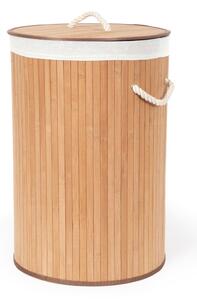 Okrugla košara za rublje od bambusa Compactor Round
