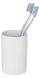 Mat bijela keramička čaša za četkice Wenko Polaris