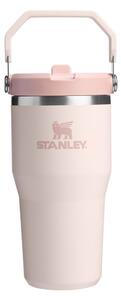Svijetlo ružičasta termosica od nehrđajućeg čelika 600 ml IceFlow™ Flip Straw 2.0 Tumbler Rose Quartz – Stanley