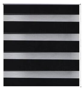 VidaXL Rolo crne zavjese sa zebrastim linijama 50 x 100 cm