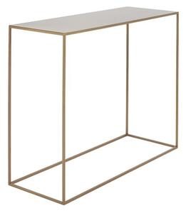 Metalni konzolni stol u zlatnoj boji Custom Form Tensio, 100 x 35 cm