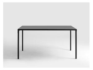 Crni metalni blagovaonski stol CustomForm Obroos, 140 x 80 cm