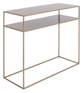 Metalni konzolni stol u zlatnoj boji CustomForm Tensio, 100 x 35 cm