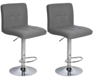 Saska Garden set od 2 barske stolice - siva