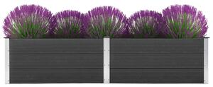 VidaXL Vrtna posuda za sadnju 250 x 100 x 54 cm WPC siva