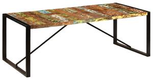 VidaXL Blagovaonski stol od masivnog obnovljenog drva 220 x 100 x 75 cm