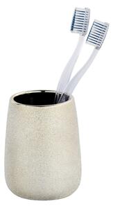 Keramička čaša za četkice za zube u zlatnoj boji Wenko Glimma