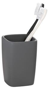 Siva keramička čaša za četkice za zube Wenko Faro