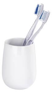 Bijela keramička čaša za četkice za zube Wenko Malta