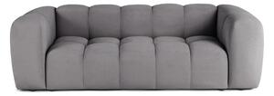 Siva baršunasta sofa 225 cm Cube – Bonami Selection