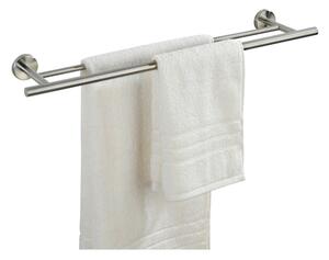 Zidni držač za ručnike od nehrđajućeg čelika u mat srebrnoj boji Bosio – Wenko