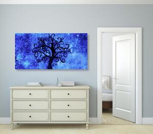 Slika drvo života na plavoj pozadini
