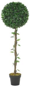 VidaXL Umjetno stablo lovora s posudom zeleno 130 cm