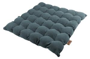 Sivo-plavi jastuk za sjedenje s kuglicama za masažu Linda Vrňáková Bubbles, 65 x 65 cm