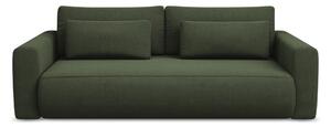 Kaki zelena sklopiva/s prostorom za odlaganje sofa 238 cm Kapua – Makamii