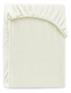 Sivo-bež elastična plahta za bračni krevet AmeliaHome Ruby Siesta, 180/200 x 200 cm
