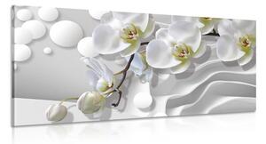 Slika orhideja na apstraktnom pozadini