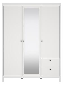 Bijeli ormar s ogledalom 150x199x58 cm Madrid – Tvilum