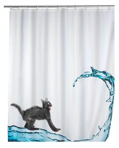 Tuš zavjesa Wenko Black Cat, 180 x 200 cm