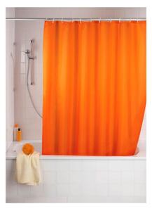 Narančasta tuš zavjesa Wenko Puro, 180 x 200 cm