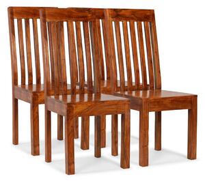VidaXL Blagovaonske stolice od masivnog drva i šišama 4 kom moderne